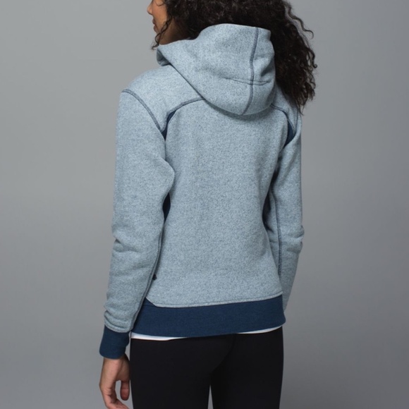 Lululemon On The Daily Hoodie Heathered Poseidon / Heathered Denim Poseidon - 2 - Picture 2 of 16